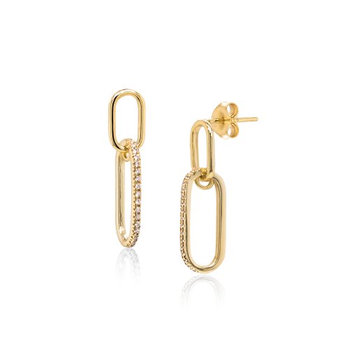 Paperclip Links Studs